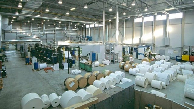 Printalli trükikoja tootmissaal, ProfiElekteri uuendatud LED-valgustus