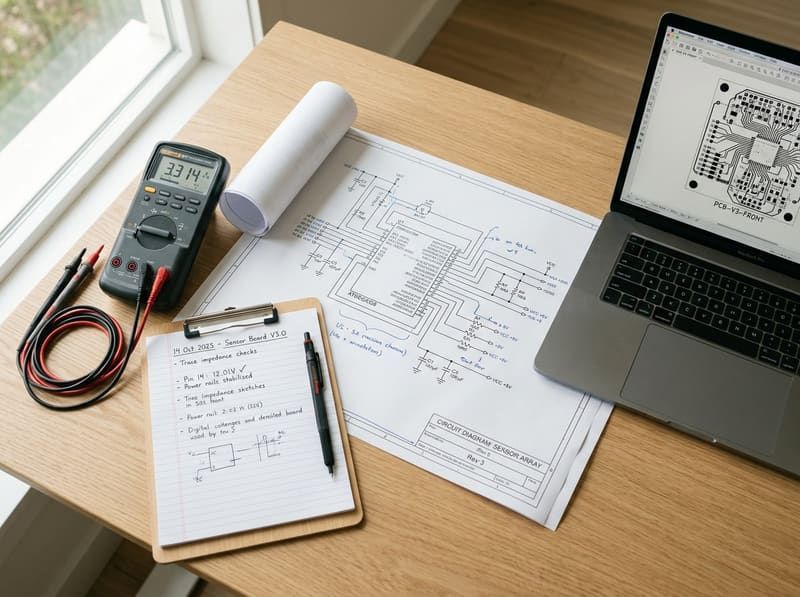 Distribution board single-line diagram and cabling plan at the working-project stage of an electrical design project